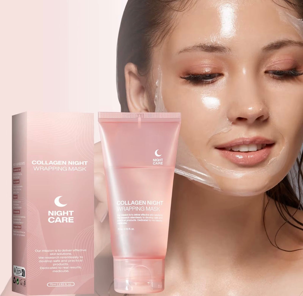 Collagen Night Wrapping Mask – Réveillez-vous avec une peau lisse, ferme et éclatante !