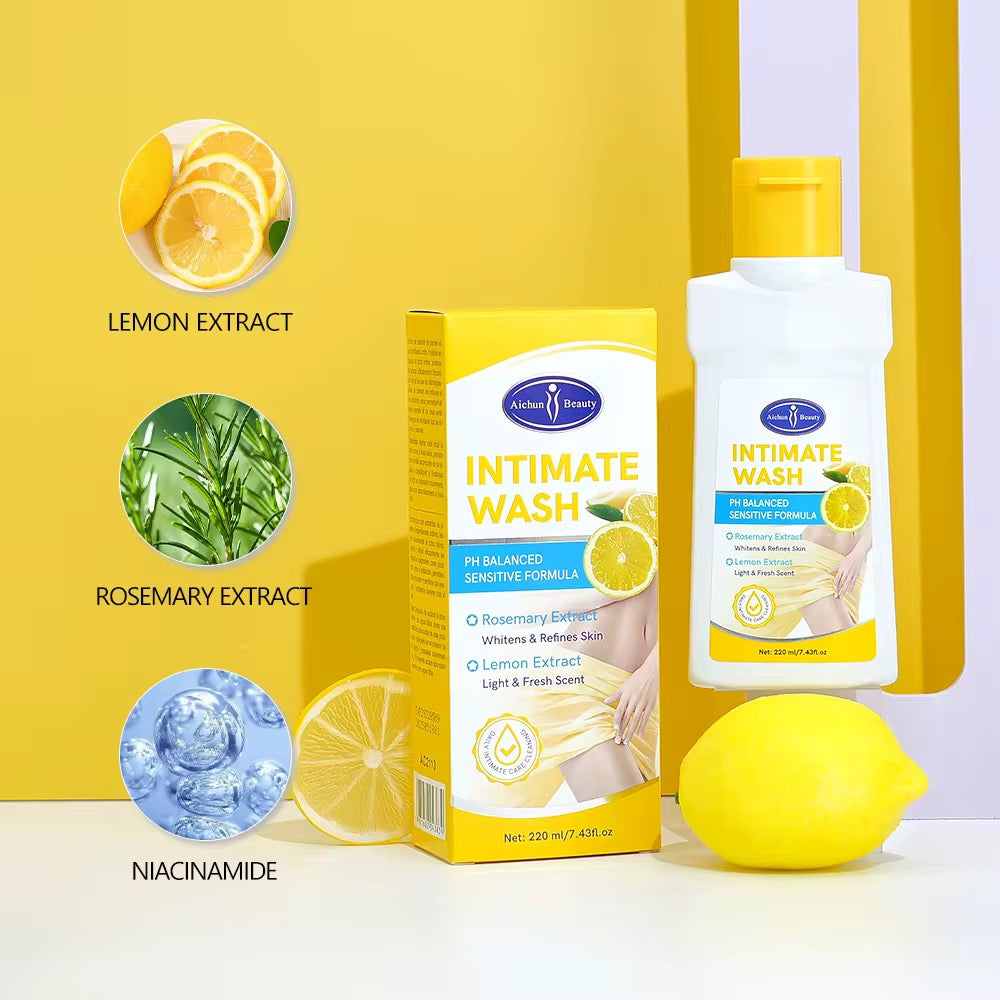 Nettoyant Intime au Citron & Romarin – Éclat, Pureté et Protection Naturelle